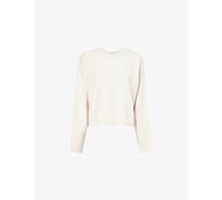 Good American Womens Good American Cozy Crew Neck Knit Jumper Vanilla001 S