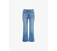 Good American Womens Good American Good Legs Cropped Mini Boot-Cut Denim Jeans Indigo1154 12