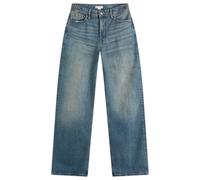 Good American Women's Good Ease Adjustable Tab Baggy Jeans Indigo