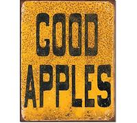Good Apples Apple Orchard Fresh Picked Fruit Farm Metal Sign 12"x16"
