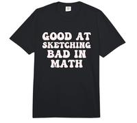 Good At Sketching Bad in Math Drawing Sketch Comfort Colors Adult Heavyweight T-Shirt