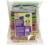 Good Boy 3XMunchy Dog Treat Small Assorted Rolls, 125mm x 9/10mm, Pack of 100