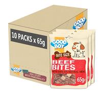 Good Boy - Dog Training Treats - Bitesize Beef Bites - Over 55% Natural Meat - 65g - 10-pack