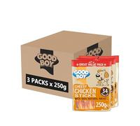 Good Boy Cheesy Chicken Sticks - Natural Dog Treats - Low Fat - Rawhide Free Recipe - Bulk Box - 3 x 250g
