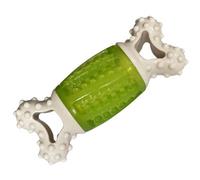 Good Boy Chew Gnaw Bone Dog Toy Green/white (One Size)