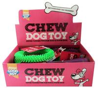 Good Boy Box of 12 'Chew Toys' Bone, Ring and Balls (4 of each supplied)