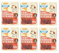 Good Boy Chewy Venison Steaks - 80g (6 Packs)