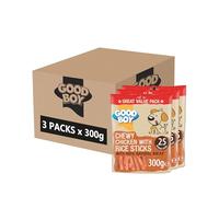 Good Boy Chicken & Rice Sticks - Low Fat Natural Dog Treats - Rawhide Free Recipe - Bulk Box - 3 x 300g