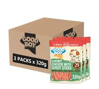 Good Boy Chewy Chicken with Carrot Sticks - 3 x 320g