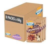 Good Boy Crunchies Mini Duck - Natural Dog Treats - Training Treats - Bulk Box - 8 x 60g