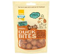 GOOD BOY DUCK BITES - BITESIZE DOG TREATS MADE WITH REAL DUCK BREAST MEAT - IDEAL TRAINING TREATS FOR SMALL DOGS AND PUPPIES OVER 4 MONTHS 65g