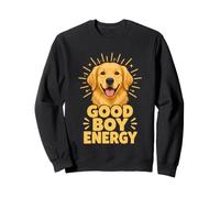 Good Boy Energy Golden Retriever Dog Lover Portrait Sweatshirt