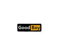 Good Boy Funny Praise Humor Enamel Pin, Sarcastic Compliment Pin Brooch, Funny Training Praise Gift Brooch For Dog Mom Dad Pet Lover, Minimalist Lapel Badges, Simple Bold Text Badges, Novelty Gift