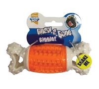 Good Boy Chew Gnaw Bone Dog Toy (One Size) (Green/White)