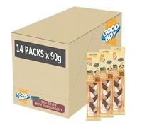 Good Boy - Large Chewy Braids - Dog Chews - Made With Beef Hide and Beef Flavouring - 90 Grams ℮ - With Probiotics To Aid Digestion - Case of 14
