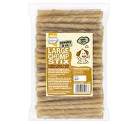 Good Boy - Large Rawhide Chomp Sticks - Dog Chews - Made From 100 Percent Natural Hide - Pack of 100 - Dog Treats Natural
