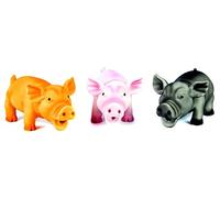 Good Boy Latex Piglet Pals Dog Toy with Oink Noise | Single Toy