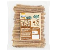 Good Boy - Medium Rawhide Chomp Sticks - Dog Chews - Made From 100 Percent Natural Hide - Pack of 100 - Dog Treats Natural