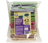 Good Boy Dog Chews Munchy Rolls Small Assorted 12cm x 9-10mm 100 pack