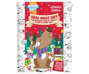 Good Boy Real Meat Gift Tin | Christmas Dog Teats & Toy | 165g