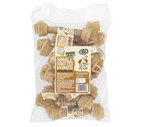 Good Boy - Small Rawhide Knotted Bones - Dog Chews - Made From 100 Percent Natural Hide - Pack of 10 - Dog Treats Natural