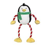 Good Boy Squeaky Christmas Plush Dog Toys (Hug Tug Penguin 12")