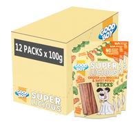 Good Boy Super Licious Chicken with Broccoli and Sweet Potato Dog Sticks - 100g