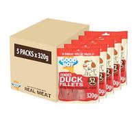 Good Boy - Tender Duck Fillets - Dog Treats - Made With 100% Natural Duck Breast Meat - 320 Grams - Low Fat Dog Treats, 320 g (Pack of 5)