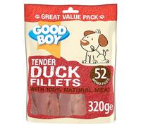 Good Boy - Tender Duck Fillets - Dog Treats - Made With 100% Natural Duck Breast Meat - 320 Grams - Low Fat Dog Treats, 320 g (Pack of 3)