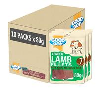 Good Boy - Tender Lamb Fillets - Dog Treats - Made with Natural Lamb Meat - 80 g ℮ - Low Fat Dog Treats - Case of 10
