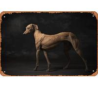 Good boy. View from the side Pop Culture Animals and Creatures Concept Art Classic Man Cave Wall Art Decor 8x12 inch Metal Tin Sign Plaque Poster