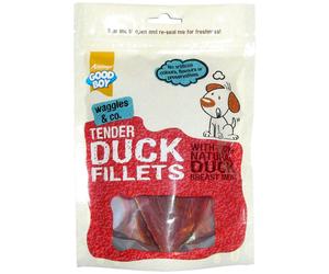 Good Boy Waggles and Co Tender Duck Fillets Dog Treats - 80g Bag