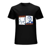 Good Bush Bad Bush George Walker Bush Funny USA Vintage Logo Unisex T-Shirt Printed Tee Graphic Top Men Black Shirt M