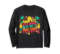 Good Bye 5th Grade On My Way to Middle School Groovy Summer Long Sleeve T-Shirt