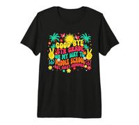 Good Bye 5th Grade On My Way to Middle School Groovy Summer Premium T-Shirt