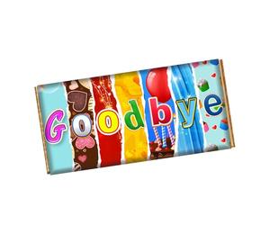 Good Bye Chocolate Bar Wrapper Novelty Gift Present For Party Friends Ex-Girl CH-9684 (without chocolate bar (wrapper only))