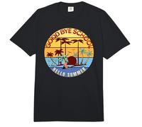 Good Bye School Hello Summer - Student Teacher Vacation Time Comfort Colors Adult Heavyweight T-Shirt