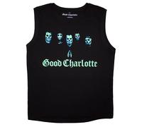 Good Charlotte Generation RX Skull Faces Tank Top in Black | Size: Large Good Charlotte Black L