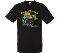 Good Charlotte The Young and The Hopeless T-Shirt Mens Black Tees Unisex Size L