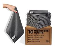 Good Clean Stuff. 10 Large Microfibre Cleaning Cloths, All-Purpose Surface Microfibre Towel, 40 x 40 cm Streak Free Reusable Cloth for Kitchen, Glass, House, Bathrooms, Pack of 10,