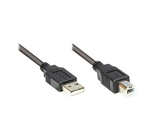 Good Connections 2510-1OFS Connector/Printer Cable USB 2.0 Male A to Male B 1 m Black