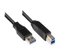 Good Connections 2510 SP-LAMP-025 Port/USB 2.0 Male A to B Printer Cable 0.25 m grey black Black 0,20 m