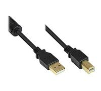 Good Connections 2510 SP-LAMP-025 Port/USB 2.0 Male A to B Printer Cable 0.25 m grey black Black 0,50 m