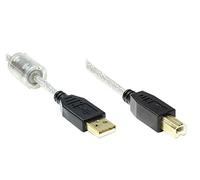 Good Connections 2510 SP-LAMP-025 Port/USB 2.0 Male A to B Printer Cable 0.25 m grey transparent transparent 3,00 m