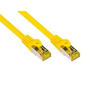 Good Connections Cat.5e Ethernet LAN Patch Cable Snagless RNS, SF/UTP, 100 MHz; Gigabit Capable (10/100/1000 Base-T Ethernet Networking) for Patch Panel, Switch, Router, Modem yellow 1 m