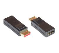 Good Connections DisplayPort 1.4 to HDMI 2.0 Adapter - 4K / UHD @ 60Hz - DP Male to HDMI Female - Gold-Plated Connector with Locking/Locking - Slim Design - Black, HDMI-DP14G