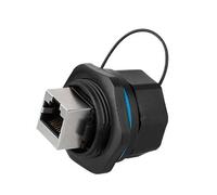 Good Connections Industrie-Steckverbinder S6 - RJ45 Durchführungskupplung, RJ45 Buchse beidseitig, Bajonett, Brand