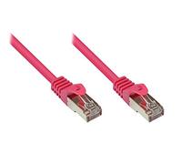 Good Connections Patch Cable, Cat. 5e, SF/UTP, magenta, 0.25 m