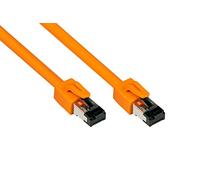 Good Connections Premium Cat 8.1 Patch Cable 1.5 m RNA Latch Protection S/FTP 40GB/2000MHz Copper Conductor CU Halogen-Free LSZH Network LAN Cable Compatible with CAT. 7 / 6A / 6 / 5e - Orange