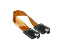 Good Connections SAT TV Antenna Cable Door/Window Feed-Through Extremely Flat IEC/Coaxial Socket on Both Sides Total Length 26 cm Flexible Length 17 cm